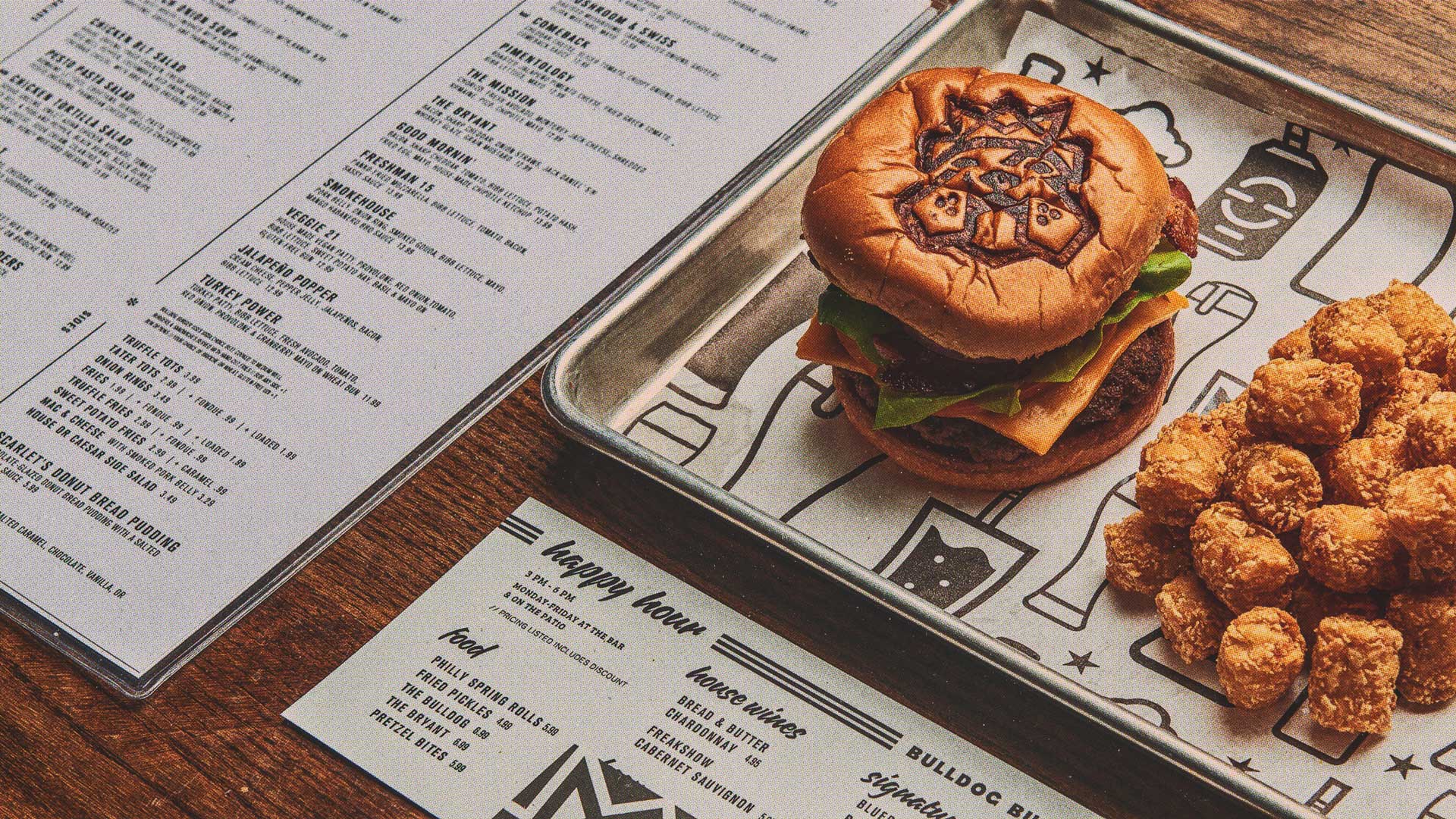 Bulldog Burger Company Brand layflat